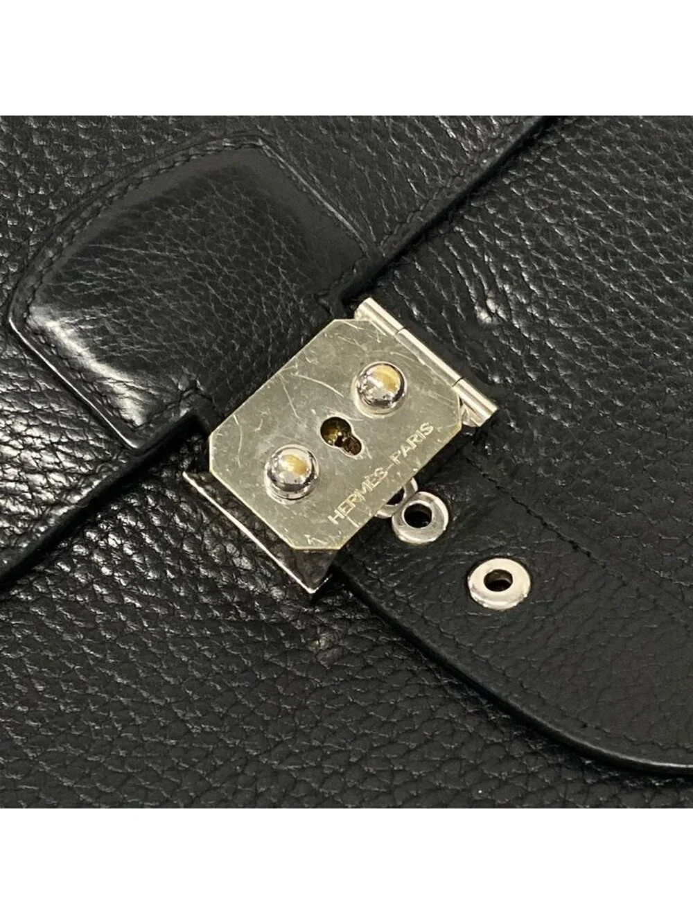 Hermes Business Bag Sac a Depeches 41 Black Silver